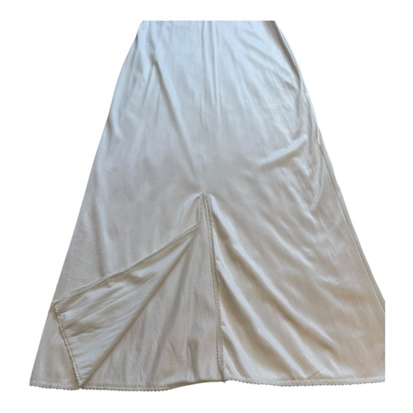 Vintage Kayser White Full Length Lingerie Slip With Adjustable Straps - Size 32 - Picture 9 of 12